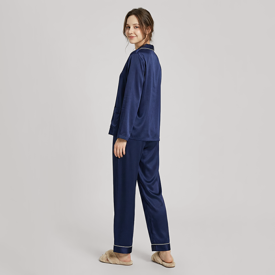 22 Momme Heavyweight Silk Pajama Set - Soft Breathable Sleepwear - Nomee