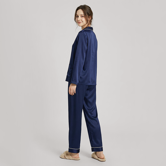 22 Momme Heavyweight Silk Pajama Set - Soft Breathable Sleepwear - Nomee