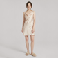 19 Momme Silk Cowl Neck Slip Dress - Sexy Nightgown - Nomee