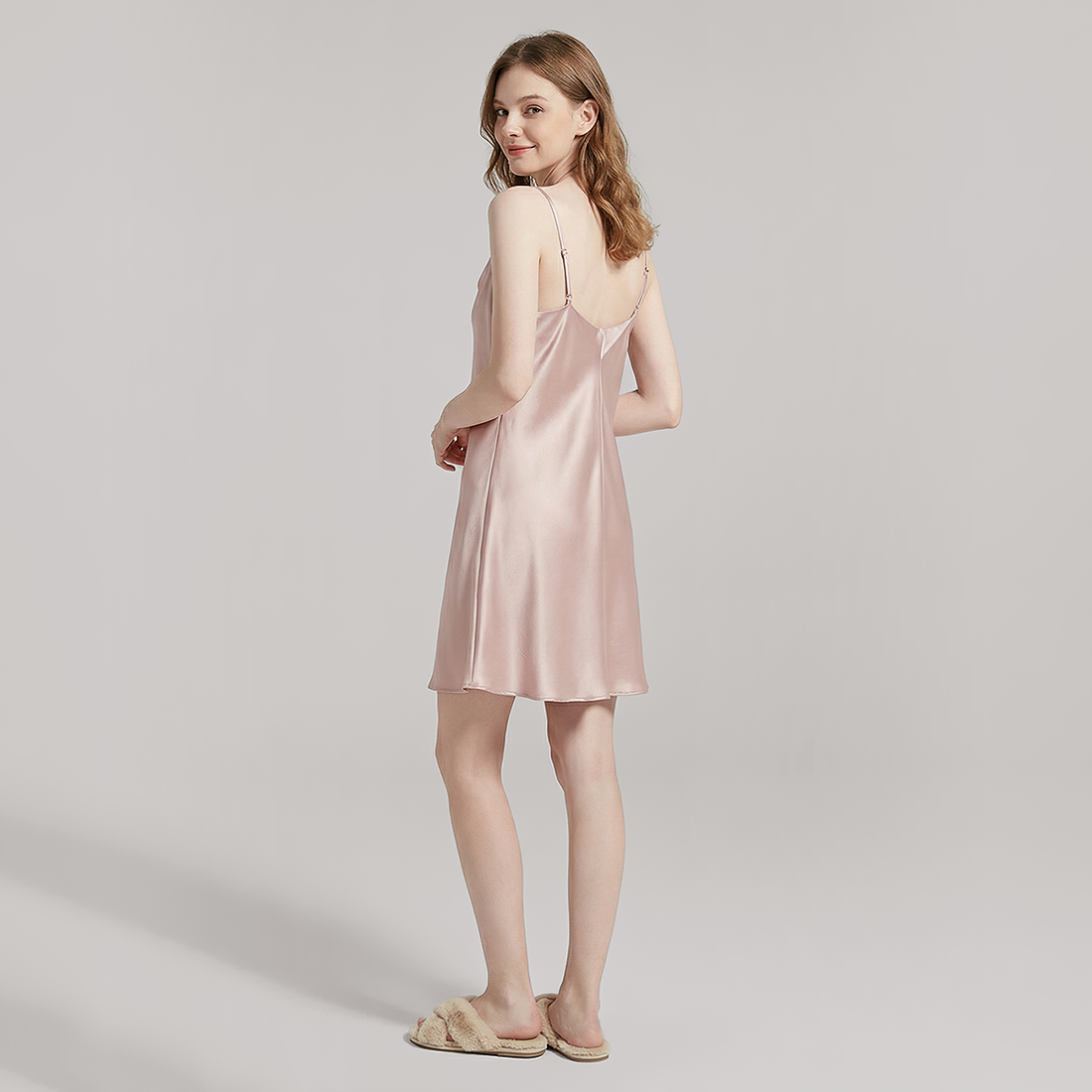 19 Momme Silk Cowl Neck Slip Dress - Sexy Nightgown - Nomee