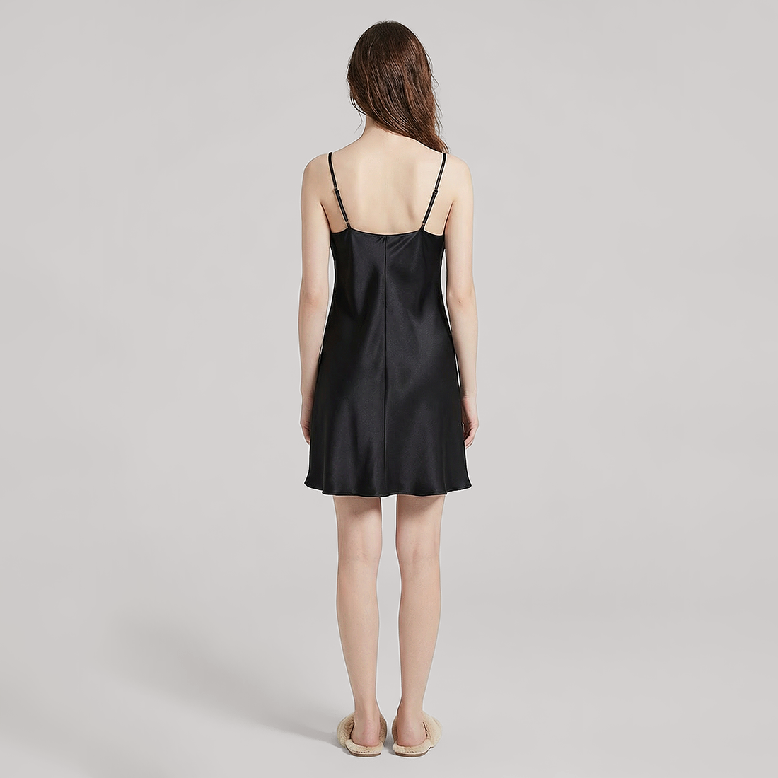 19 Momme Silk Cowl Neck Slip Dress - Sexy Nightgown - Nomee