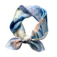 Wholesale warm mulberry silk small square scarf women neck wrap-Nomee