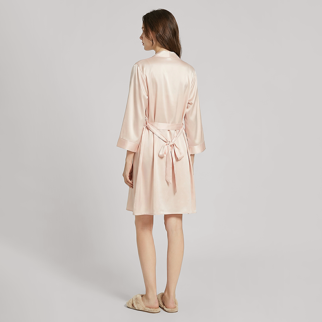 19 Momme Mulberry Silk Robe -  Morning Robe - Nomee
