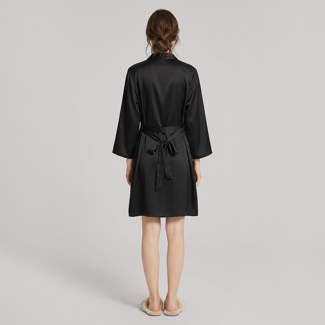 19 Momme Mulberry Silk Robe -  Morning Robe - Nomee