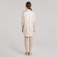 Nomee Butterfly Embroidery 19 Momme Silk Shirt Nightgown-Nomee