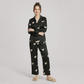19 Momme Couple‘s Silk Pajama Set - Cute Dog Print Loungewear - Nomee
