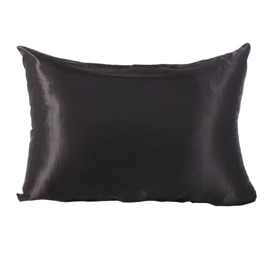 Wholesale zipper solid pillowcase double sided faux silk pillow cover-Nomee