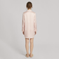 19 Momme Silk Shirt Dress - Long Sleeve Stripe Nightgown for Women - Nomee