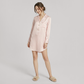 19 Momme Silk Shirt Dress - Long Sleeve Stripe Nightgown for Women - Nomee