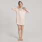 19 Momme Silk Shirt Dress - Long Sleeve Stripe Nightgown for Women - Nomee