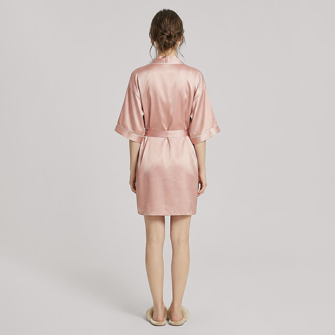 16 Momme Silk Slip Dress & Robe Set - 2 Piece Sleepwear - Nomee