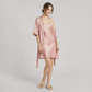 16 Momme Silk Slip Dress & Robe Set - 2 Piece Sleepwear - Nomee