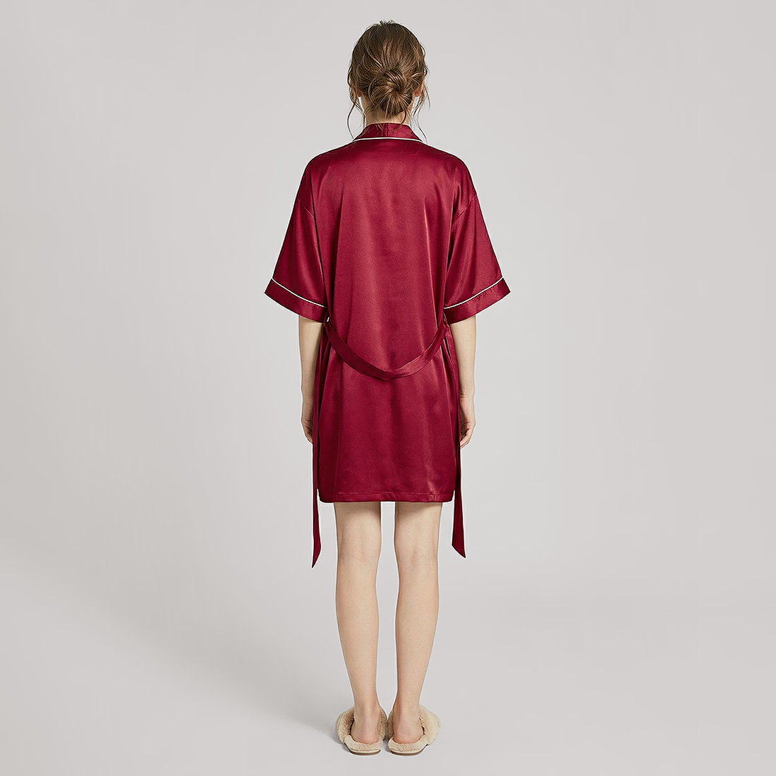 16 Momme Silk Slip Dress & Robe Set - 2 Piece Sleepwear - Nomee