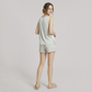 19 Momme Mulberry Silk Sleeveless Pajama Set - Nomee